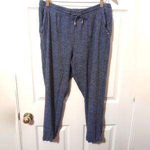 Ellen Tracy‎ Linen Blwnd Ankle Pants Women's Size Large